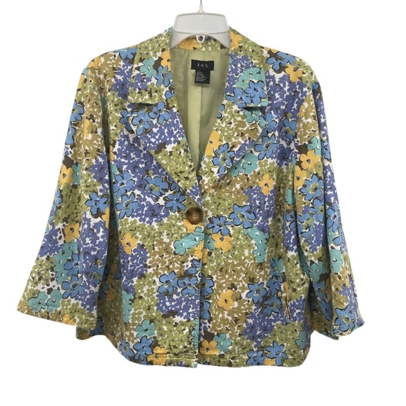 R.Q.T Jackets & Blazers - Colorful Floral Women's Blazer
